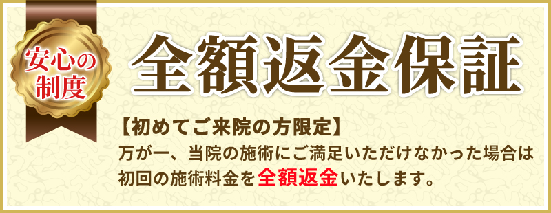 全額返金保証