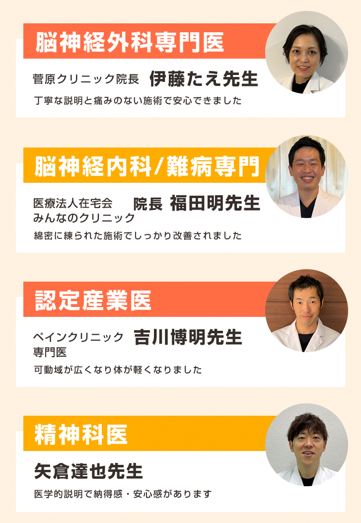 医師多数推薦